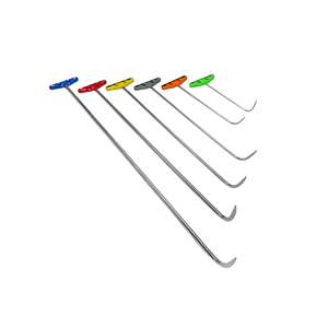 Juego de 6 Varillas de Acero Inoxidable de Curvatura Simple Edición Elvora para Herramientas PDR, Varillas de Reparación de Abolladuras sin Pintura con Punta Afilada, Equipo de Reparación de Carrocería - Product Image 2