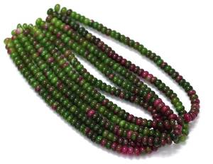 Cuentas de piedras preciosas lisas de zoisita rubí Natural, hebras de 8mm, cuentas de piedras semipreciosas sueltas para fabricación de joyas al por mayor - Product Image 6
