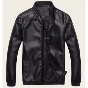 Veste en cuir décontractée de haute qualité pour hommes, logo personnalisé, designer, vierge, grande taille, vestes pour hommes - Product Image 1