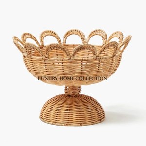 Nueva cesta de frutas y pan de ratán única y duradera para una organización de cocina práctica y elegante a precio de venta - Product Image 1