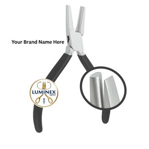 High Quality LUMINEX IMPEX Half <b>Flat</b> <b>Nose</b> <b>Pliers</b> Stainless Steel Jewelry Forming Shaping Metal Bending Stone Setting Tools - Product Image 3