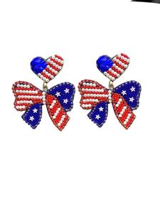 2024 tendance Desgin Multi couleur papillon broderie conception Multi couleur boucles d'oreilles bijoux artificiels pour femmes boucles d'oreilles - Product Image 6