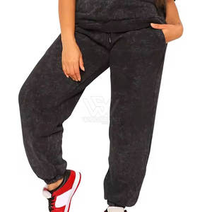 Ropa de calle de alta calidad, pantalones lavados con ácido para mujer, ropa de moda al por mayor, pantalones lavados con ácido para mujer - Product Image 2