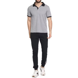 Haute qualité grande taille hommes été à manches courtes pour polos respirant tricoté tissu décontracté solide impression Style - Product Image 1