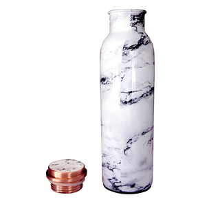 Premium 500ml Leak-Proof Copper Water <b>Bottle</b> With Lid for Fitness <b>Travel</b> Daily Use Copper Enamel printed Water <b>Bottle</b> - Product Image 6
