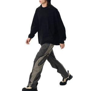 Pantalon de jogging personnalisé pour homme 2025 – Décontracté, en nylon, coupe confortable, léger, respirant, coupe droite, différents coloris délavés - Product Image 3