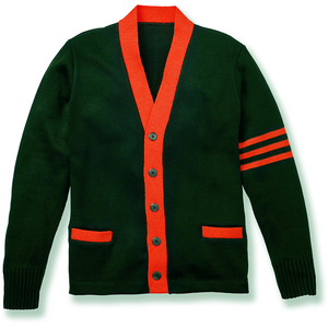 Cardigan en tricot de coton pour hommes de qualité supérieure, décontracté, col en V, manches longues, boutonné, broderie ou étiquette personnalisée OEM & ODM, vente en gros - Product Image 6