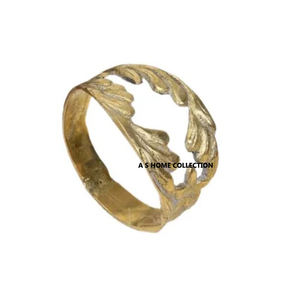 Anneau de serviette en métal aluminium de qualité supérieure, design feuille, plaqué or, nouveauté, vaisselle, style élégant, prix impressionnant - Product Image 5