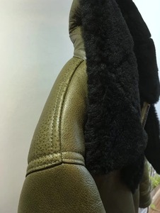 Branda buamadoir caorach เสื้อโค้ทขนสัตว์เทียมมีซิป dunadh uain TE olann Canvas geimthreadh - Product Image 3