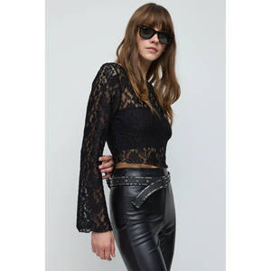 Blusa de Encaje de Manga Larga - Product Image 2