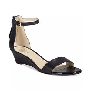 Sandali Cole Haan da Donna Adderly con Zeppa, Neri, Taglia 8.5 B, in Vera Pelle, con Soletta Traspirante per Aumentare l'Altezza - Product Image 1