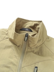 <b>Lightweight</b> 100% Waterproof Hooded <b>Men</b> Winter Windbreaker <b>Jacket</b> Full Zipper Outdoor Made in Pakistan Collar <b>Jacket</b> Full Zipper - Product Image 3