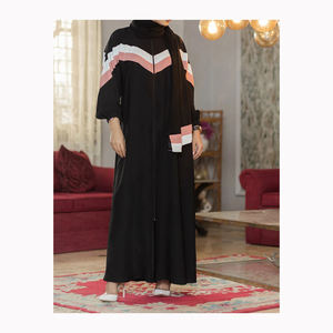 Color sólido Mujeres musulmanas Overhead Oración Liso Hijab Abaya Khimar Pañuelo Vestido de oración Islámica - Product Image 2
