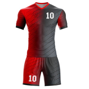 Uniforme de fútbol de poliéster 100% con logotipo personalizado, pantalones cortos de camiseta de fútbol de secado rápido transpirables antibacterianos, ropa deportiva de equipo al por mayor - Product Image 3