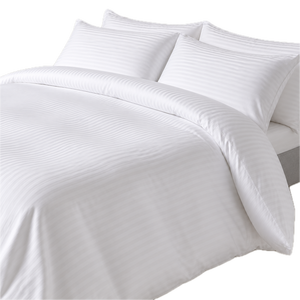 King Size Embroidered <b>Duvet</b> Cover <b>Set</b>-220x240 cm 100% Cotton <b>Satin</b> Soft & Breathable Bedding - Product Image 2