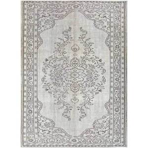 พรมขนสัตว์ถักมือสีน้ำตาลเบจวินเทจ รุ่น Pae-1630 ลายเหรียญคลาสสิก พรมปูพื้นห้องนั่งเล่นเนื้อนุ่มสำหรับตกแต่งบ้าน - Product Image 1