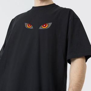 Camiseta OVERSIZE de media manga con logotipo personalizado para hombre, Camiseta estampada de gran tamaño Rengoku para hombre, ropa de calle de tela, estilo Regular Fit - Product Image 3