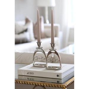 Dernier bougeoir à étrier pour cheval support de table maison décoratif bougeoir équestre artisanat chandelier argent/or - Product Image 6