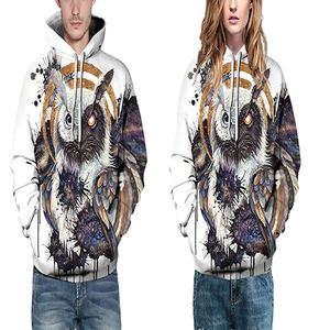 Sweats à capuche imprimés avec logo personnalisé Vente en gros de sweats à capuche unisexe Crazy Maker en polyester sublimation sweats à capuche pour hommes - Product Image 3