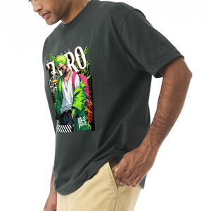 Camiseta de Hombre de Alta Calidad, 100% Algodón, Impresión Digital Sólida, Transpirable, Corte Holgado, con Logotipo Personalizado - Product Image 2