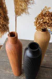 Florero de madera de Fresno rústico hecho a mano de madera decoración del hogar centro de mesa - Product Image 3