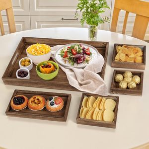 Bandeja Decorativa de Madera Ecológica Hecha a Mano para Hogares y Hoteles Indios, Eleva el Ambiente, Apta para Lavavajillas - Product Image 6