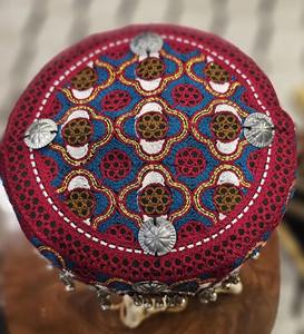 Barrette à cheveux traditionnelle afghane, broderie florale faite à la main, accessoires de cheveux ethniques vintage en tissu, vente en gros - Product Image 3