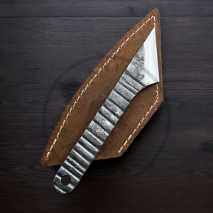 Hand Forged Multi-functional Outdoor Kiridashi Knife Stainless Leather Sheath <b>Craft</b> Work Private Label Workshop <b>Tool</b> - Product Image 6