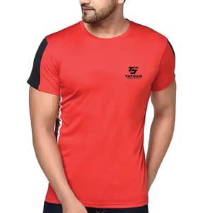 T-shirts de sport pour hommes, à manches courtes, coupe classique, 100% coton, impression personnalisée du logo, vêtements de sport, entraînement, fitness, best-seller - Product Image 1