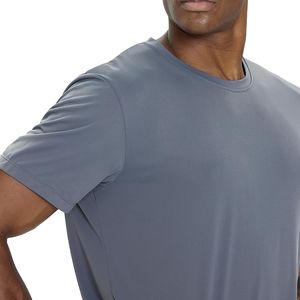 เสื้อยืดสำหรับวิ่งออกกำลังกายระบายอากาศได้ดีพิมพ์ลายสำหรับผู้ชายชุดกีฬาระบายอากาศได้ดีแห้งเร็วออกแบบโลโก้ได้ตามต้องการ - Product Image 3