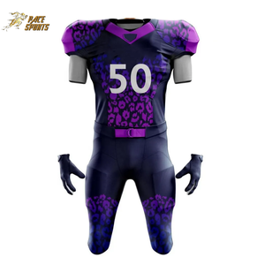 Uniformes de Fútbol Americano para Adultos, Color Morado, Gran Venta, Nuevo Diseño de Sublimación, Alta Calidad, Transpirables, Cortos, al por Mayor - Product Image 1