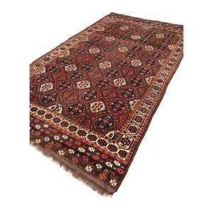 Alfombra de Lana Anudada a Mano Kiaan, Diseño Geométrico y Abstracto en Rojo y Naranja, Rectangular de 9x12, para Entrada y Sala de Estar - Paem-57 - Product Image 2