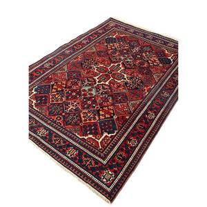 Alfombra de Lana Anudada a Mano Aalam, Estilo Kilim Abstracto con Medallón Rojo y Naranja, Rectangular 9x12, para Entrada del Hogar, para Adolescentes - Paem-639 - Product Image 2