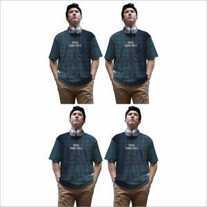 T-shirt pour hommes imprimé de motifs graphiques en coton mélangé Top décontracté tendance pour un look de rue moderne - Product Image 6