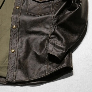 เสื้อเชิ้ตแขนยาวสำหรับผู้ชายสีดำลายตารางของผู้ชาย - Product Image 5