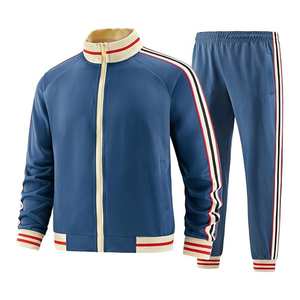 Most Popular 2024 <b>Men</b> <b>Track</b> Suits Sets Long Sleeve Full-zip Sweatsuit Active <b>Jackets</b> and Pants - Product Image 4