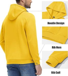 Pullover Men's Heavyweight Fleece <b>Hoodies</b> Full Zipper Thick <b>Sherpa</b> <b>Lined</b> Sweatshirt Wool Warm Coat Pullover <b>Hoodies</b> - Product Image 2