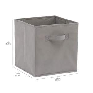 OEM Custom Foldable Square <b>Storage</b> Cubes Organizer Non-woven Fabric <b>Storage</b> Box Handle Modern Luxury Closet Wardrobe Tools <b>Shoes</b> - Product Image 2