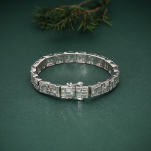 IGI Certified CVD HPHT Lab Creado Diamond Tennis Bracelet 10K 14K 18K Oro sólido para Mujeres Hombres 2mm 3mm 4mm Pulsera de tenis - Product Image 3