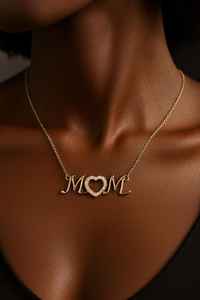 Collar de Plata de Ley 925 con Baño de Oro Vermeil de 14k, Colgante de Corazón con Circonita Cúbica, Regalo Perfecto para el Día de la Madre - Product Image 3