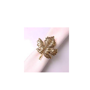 ห่วงรัดผ้าเช็ดปากสีทองที่ใส่ผ้าเช็ดปากทำจากทองแดงสำหรับตกแต่งโต๊ะอาหารและงานเลี้ยง - Product Image 1