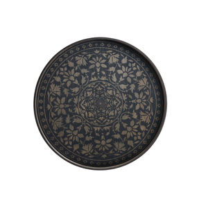 Plateau en bois vintage de différentes tailles avec support en fer Plateau de forme ronde de qualité de luxe pour la cuisine domestique à un prix abordable - Product Image 5