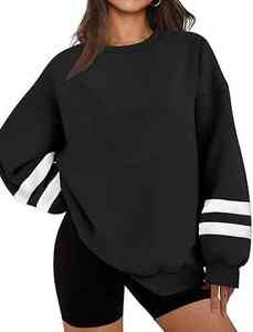 Wholesale Custom Logo Crewneck <b>Women</b> Pullover <b>Long</b> Sleeve Black Blank Oversized <b>Sweatshirt</b> <b>for</b> <b>Women</b> Oversized <b>Sweatshirt</b> - Product Image 6
