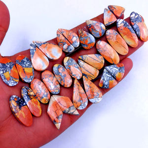 Vente en gros de jaspe Maligano DHORGEMS, pierres précieuses en vrac assorties, formes et tailles variées, pour la fabrication de bijoux et de boucles d'oreilles - Product Image 4