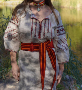 Cinturón Hutsul Tejido Krajka de 3m, Faja Étnica Eslovaca Cossaca, Kushak Folclórico Hippie para Sharovary, Vendedor de Ucrania - Product Image 6