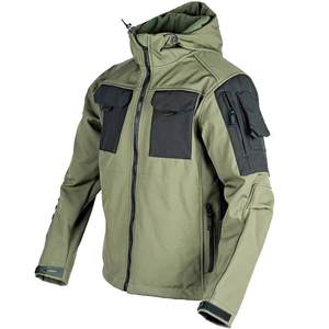 Lightweight Resistant Water Proof Jacket Nylon <b>Windbreaker</b> Hiking <b>Camping</b> Adventure Waterproof Soft Shell Men's Tactical Jacket - Product Image 4