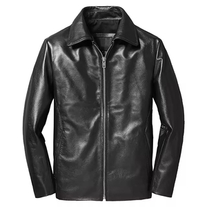 New Men's 2024 Genuine Leather <b>Waterproof</b> Reversible <b>Winter</b> <b>Jacket</b> Made in Pakistan Wholesale Fashion - Product Image 1
