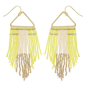 100% Glass Beads <b>Earrings</b> For Women With Elegant Design High Quality Craftsmanship Lightweight And Comfortable For Long Wear - Product Image 4