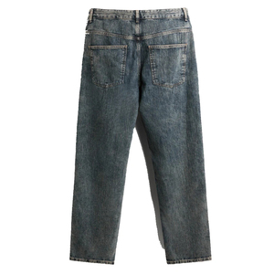 Pantalones vaqueros de mezclilla informales de pierna ancha a precio de venta al por mayor 2025 para hombres/pantalones vaqueros de calle lavados descoloridos con estilo al mejor precio para hombres - Product Image 5