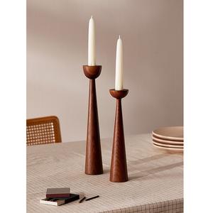 Portavelas de madera, artículo decorativo de madera, perfecto para rituales espirituales, prácticas de meditación y espacios tranquilos. - Product Image 1